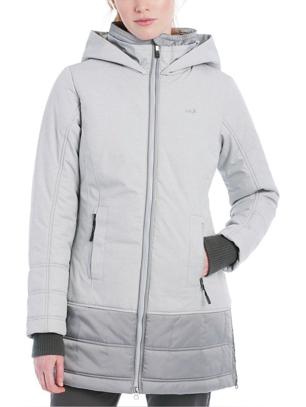 Lole Bailee Insulated Jacket in Grey, Size Medium